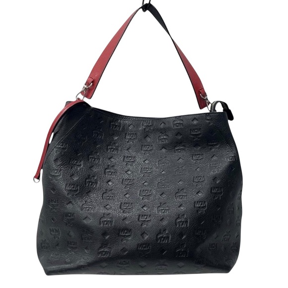 MCM Handbags - 𝐌𝐂𝐌 - Klara Ottomar Monogrammed, Calfskin Large Hobo, w/𝐂𝐎𝐀